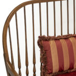 HITCHCOCK Oak Sack Back Windsor Settee - Image 6