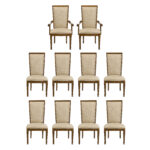 LEXINGTON Southern Living Dining Table with 10 Chairs, 2-22.5” Leaves, and Pads - Image 2