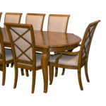 LEXINGTON Southern Living Dining Table with 10 Chairs, 2-22.5” Leaves, and Pads