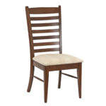 Amish Made Cherry Dining Table with 2-11.5” Leaves and 8 Chairs - Image 3