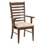 Amish Made Cherry Dining Table with 2-11.5” Leaves and 8 Chairs - Image 4