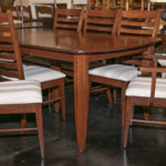 Amish Made Cherry Dining Table with 2-11.5” Leaves and 8 Chairs - Image 10