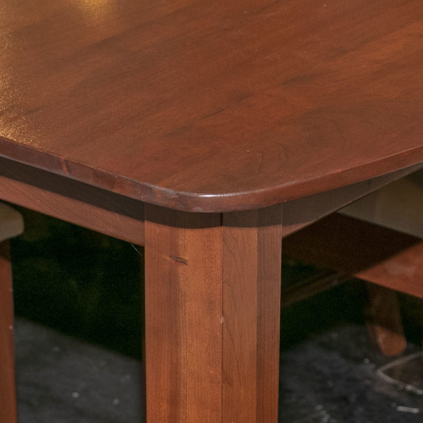 Amish Made Cherry Dining Table with 2-11.5” Leaves and 8 Chairs - Image 12