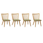 Set of 4 Restored LESLIE DIAMOND for CONANT BALL Windsor Chairs