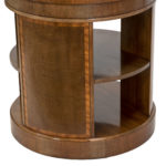 BAKER Banded Mahogany Drum Table - Image 3