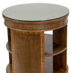 BAKER Banded Mahogany Drum Table - Image 2
