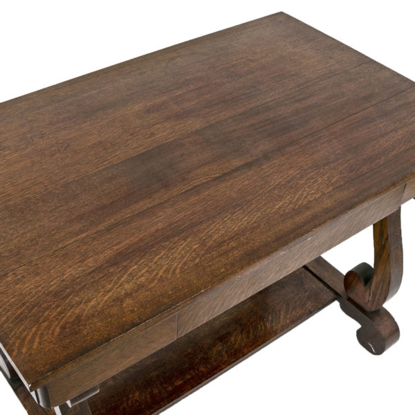 Empire Style Writing Desk with Velvet Seat Chair - Image 3
