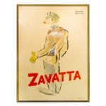 Large Vintage Achille Zavata Poster by JEAN FACON-MARREC (1903 - 1994)