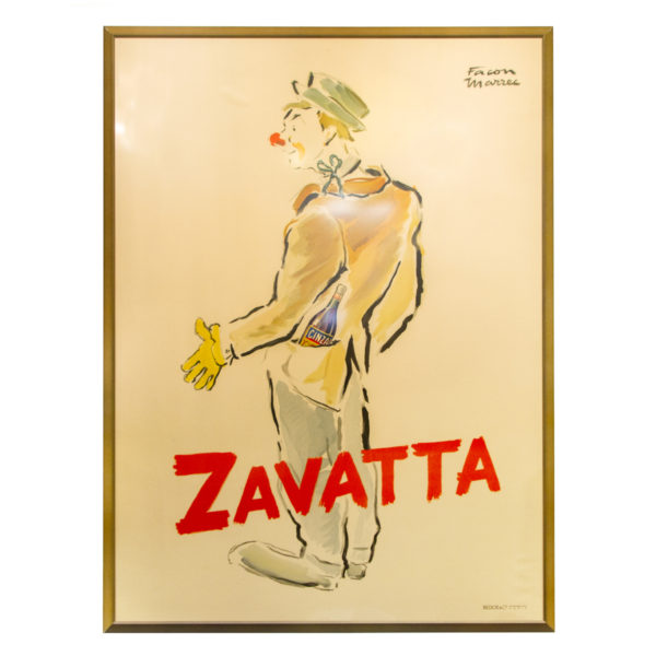 Large Vintage Achille Zavata Poster by JEAN FACON-MARREC (1903 - 1994) - Image 1