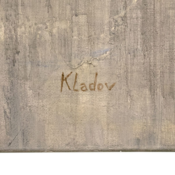 Signed KLADOV Original Acrylic on Canvas Abstract Portrait of a Moose - Image 4