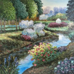 ROBERT CHANDLER Signed Original Acrylic on Canvas “My Favorite Gazebo” - Image 2