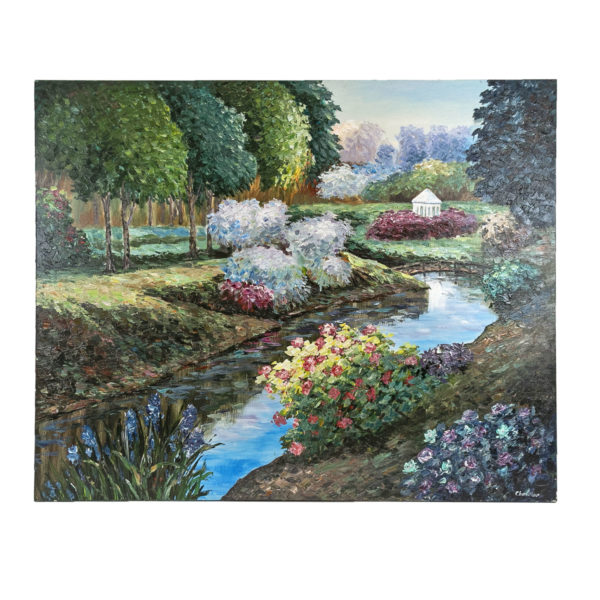 ROBERT CHANDLER Signed Original Acrylic on Canvas “My Favorite Gazebo” - Image 1