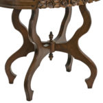 Oval Victorian Marble Top Parlor Table - Image 3