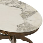 Oval Victorian Marble Top Parlor Table - Image 4