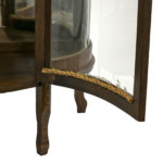 Antique Oak Bow Front China Cabinet - Image 5