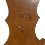 Antique Oak Hall Tree with Diamond Shaped Mirror - Image 6