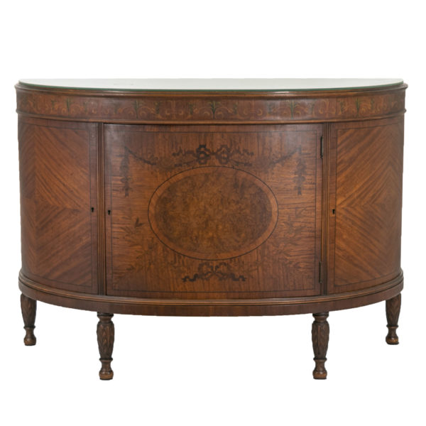 ROYAL FURNITURE By ROBERT W. IRWIN Hand Painted Marquetry Commode - Image 1