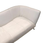 EUROLIFE Two Tone Leather Sofa with Contrasting Stitching - Image 5