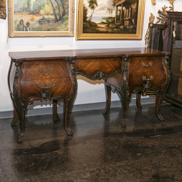 Louis XV Style Rosewood and Walnut Sideboard - Image 2