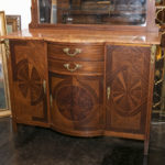 French Inlaid Marble Top Server - Image 3