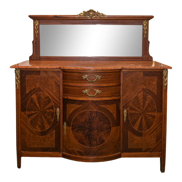French Inlaid Marble Top Server - Image 1