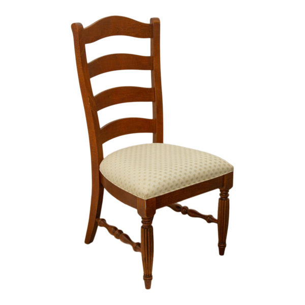 COCHRANE Cherry Finish Dining Table with 6 Chairs and 2 12" Leaves - Image 3