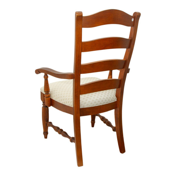 COCHRANE Cherry Finish Dining Table with 6 Chairs and 2 12" Leaves - Image 2