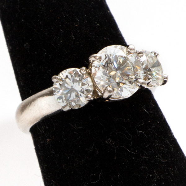 2.88 Total Carat Diamond Ring in Platinum - Image 3