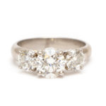 2.88 Total Carat Diamond Ring in Platinum