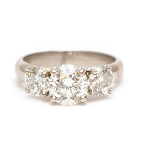 2.88 Total Carat Diamond Ring in Platinum - Image 1