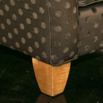 THOMASVILLE Two Tone Green Polka Dot Upholstered Accent Chair - Image 7
