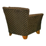 THOMASVILLE Two Tone Green Polka Dot Upholstered Accent Chair - Image 4