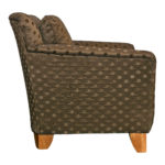 THOMASVILLE Two Tone Green Polka Dot Upholstered Accent Chair - Image 3