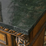 NEIMAN MARCUS Buffet with Leather Doors and Figural Carvings - Image 5