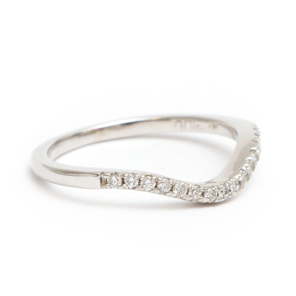 0.15 Total Carat Diamond Wedding Band in 14 Karat Gold - Image 2