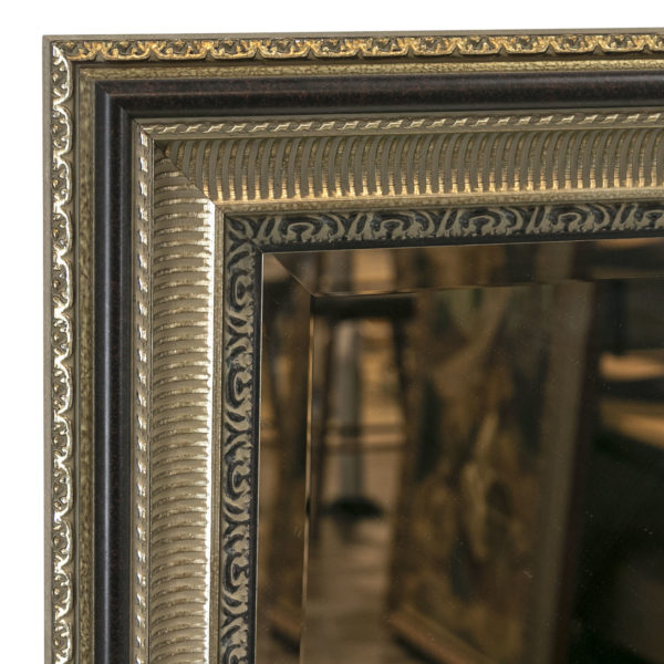 37”x 47” Rectangular Wall Mirror in Antiqued Metallic - Image 2