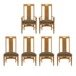 THOMASVILLE American Revival Dining Table with 6 Chairs - Image 2