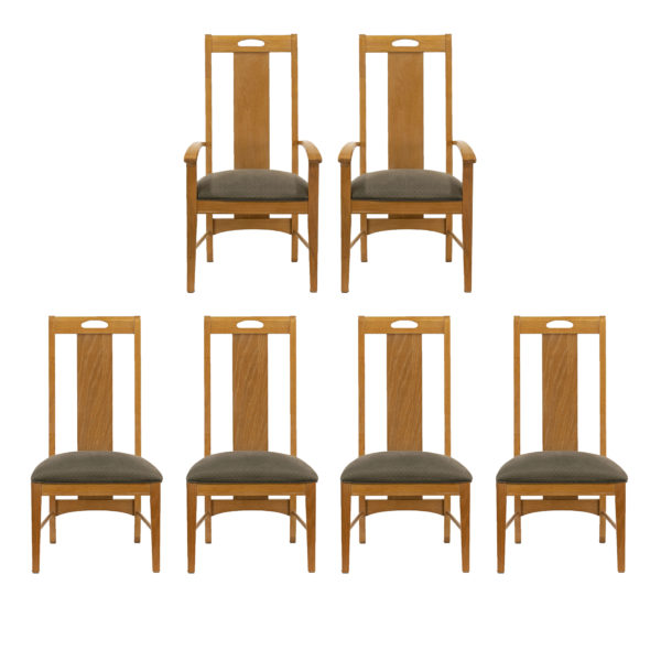 THOMASVILLE American Revival Dining Table with 6 Chairs - Image 2