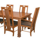 THOMASVILLE American Revival Dining Table with 6 Chairs