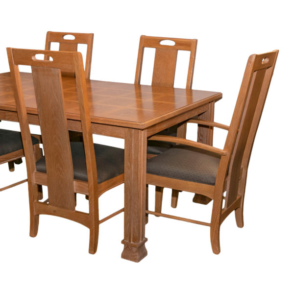 THOMASVILLE American Revival Dining Table with 6 Chairs - Image 1