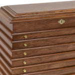 Cherry Nine Drawer Jewelry Chest with Lift Lid and Mirror - Image 5