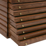 Cherry Nine Drawer Jewelry Chest with Lift Lid and Mirror - Image 4