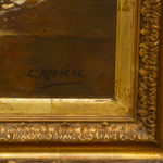 CHARLES RIVIÉRE (1848-1920) Original Oil on Canvas “Mice at Table” - Signed - Image 3
