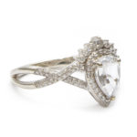 Pink Spinel and Diamond Ring in 14 Karat Gold - Image 4