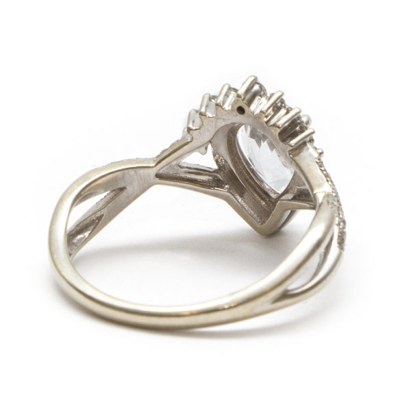 Pink Spinel and Diamond Ring in 14 Karat Gold - Image 2