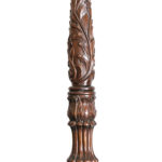 Designer King Size Carved Mahogany Poster Bed - Image 4