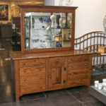 ETHAN ALLEN Country Craftsman 9 Drawer Dresser with Mirror - Image 7