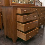 ETHAN ALLEN Country Craftsman 9 Drawer Dresser with Mirror - Image 4