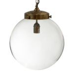 ARTERIORS Brass and Glass Globe Pendant