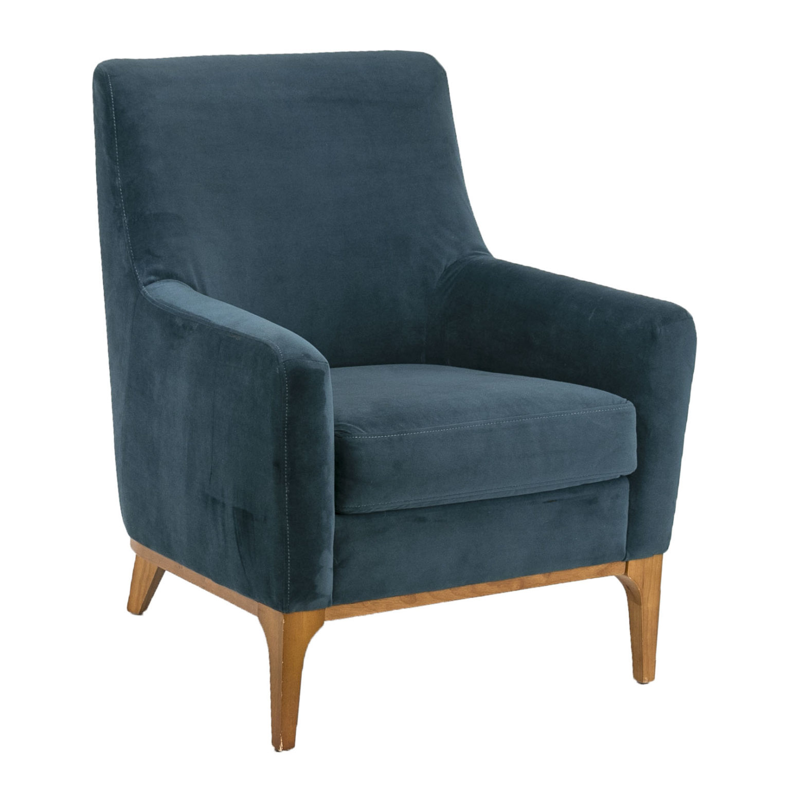 WEST ELM Deep Teal Upholstered Accent Chair | Grandview Mercantile